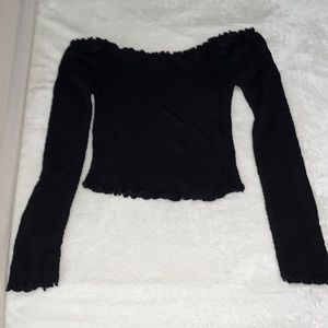 Heart and hips long sleeve off the shoulder tight shirt size small WORN ONCE